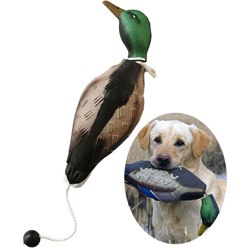 Dog Training Duck Dummy Toy with Throw Rope – Retrieve Training Aid for Puppies & Adult Dogs