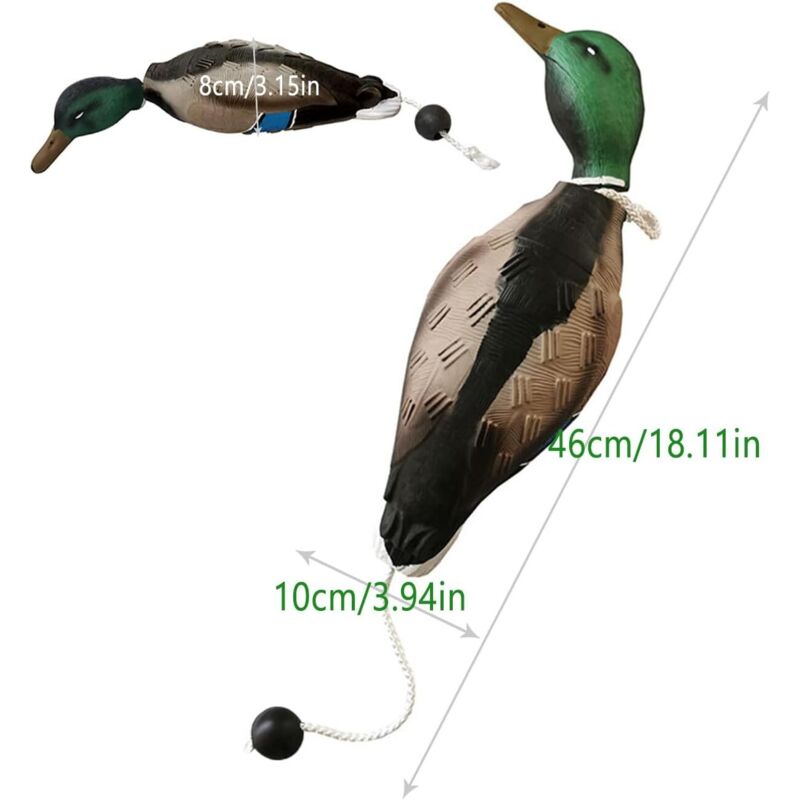Dog Training Duck Dummy Toy with Throw Rope – Retrieve Training Aid for Puppies & Adult Dogs