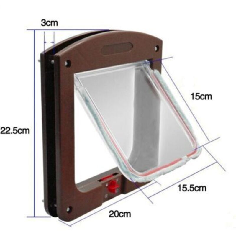 SureFlap Microchip Cat Flap for Small Cats & Dogs – 4-Way Lock Pet Door, Easy Installation, White