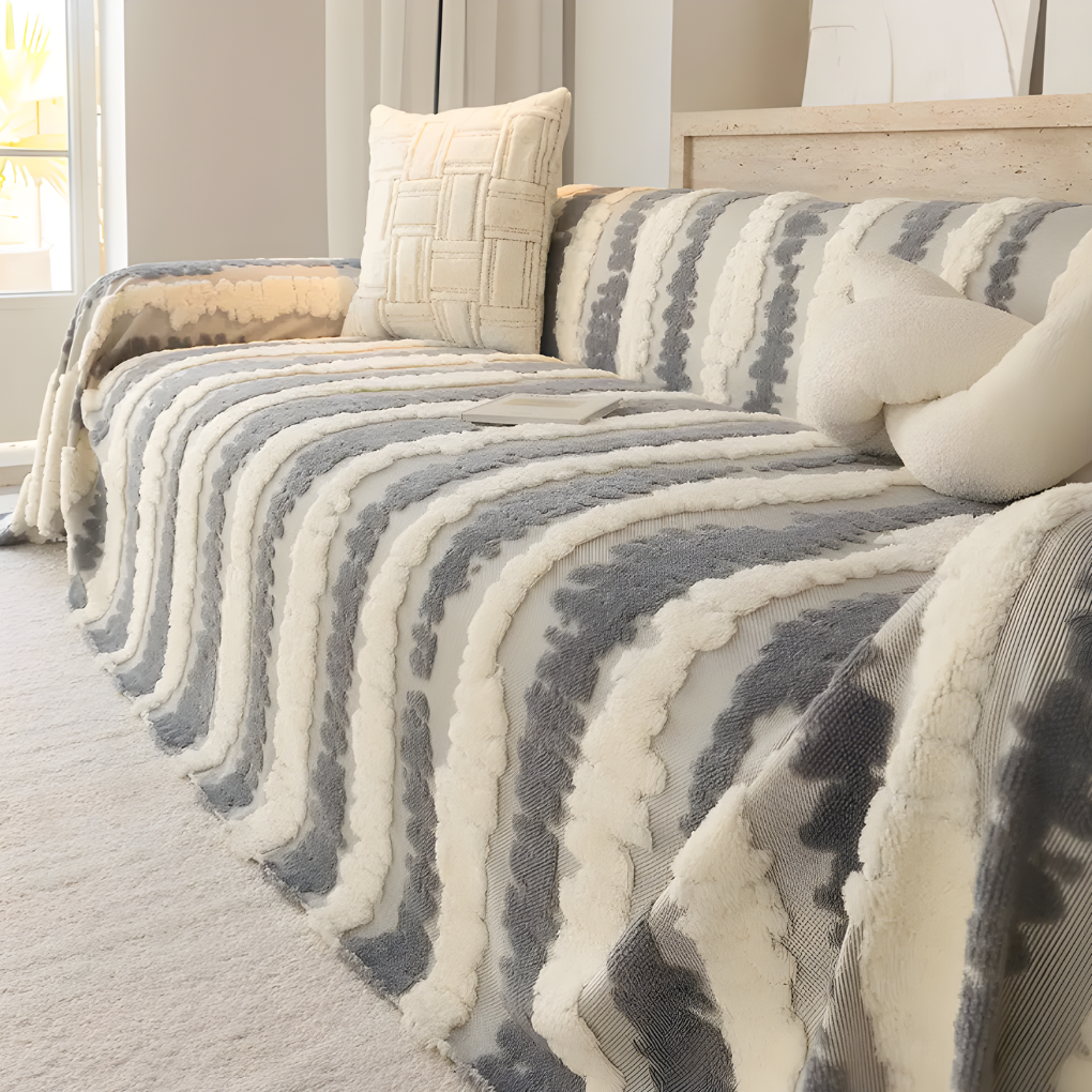 Soft Reversible Sofa Throw Blanket Cover