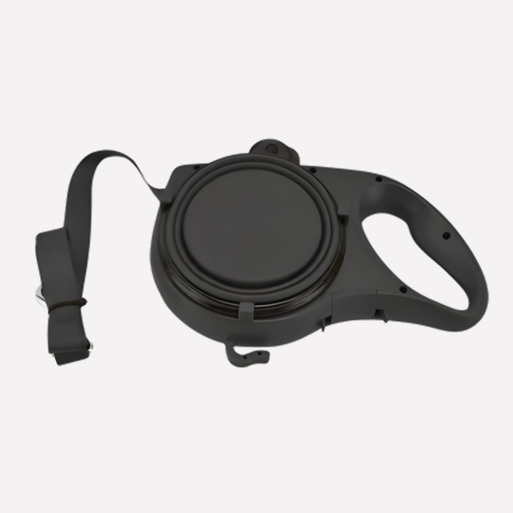 Portable Dog Leash with Water Bottle and Bowl Set