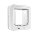 SureFlap Microchip Activated Cat Flap – White Small Pet Door for Controlled Cat Access