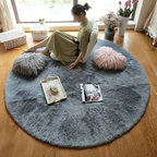 Plush Circular Shaggy Floor Rug