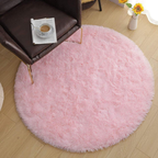 Plush Circular Shaggy Floor Rug