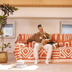 Colorful Patterned Sofa Slipcover